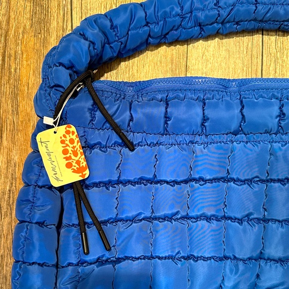 Free People Quilted Carryall LAPIS BLUE - Last One in Stock! - Picture 4 of 13